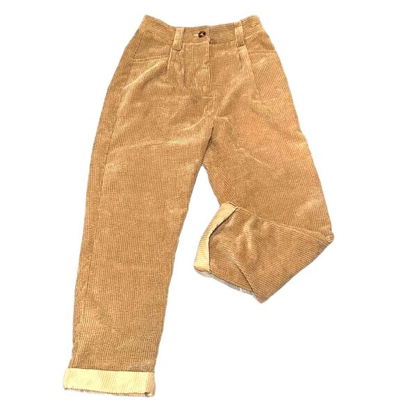 NWT Petal + Pup Tan Corduroy Cuffed Trousers size 2 - Picture 4 of 8